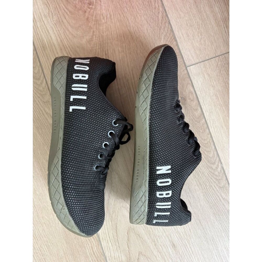 NOBULL Black Athletic Cross-Training Shoes with Olive Soles